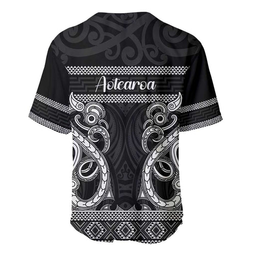 Kia Ora New Zealand Baseball Jersey Maori Language Week Pango Taniko Motif - Aussie Hoodie