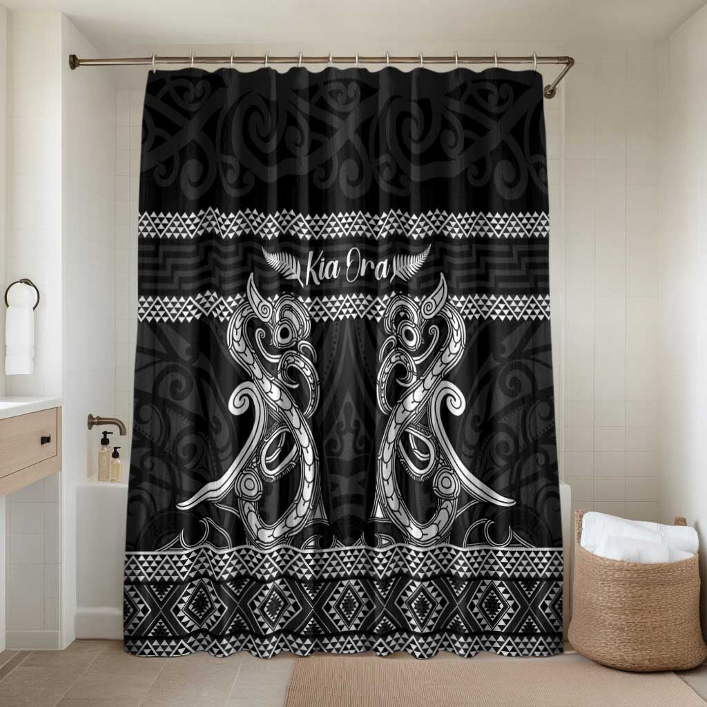Kia Ora New Zealand Bathroom Set Maori Language Week Pango Taniko Motif - Aussie Hoodie
