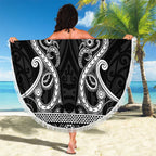 Kia Ora New Zealand Beach Blanket Maori Language Week Pango Taniko Motif - Aussie Hoodie