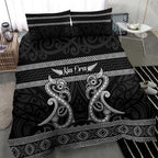 Kia Ora New Zealand Bedding Set Maori Language Week Pango Taniko Motif - Aussie Hoodie