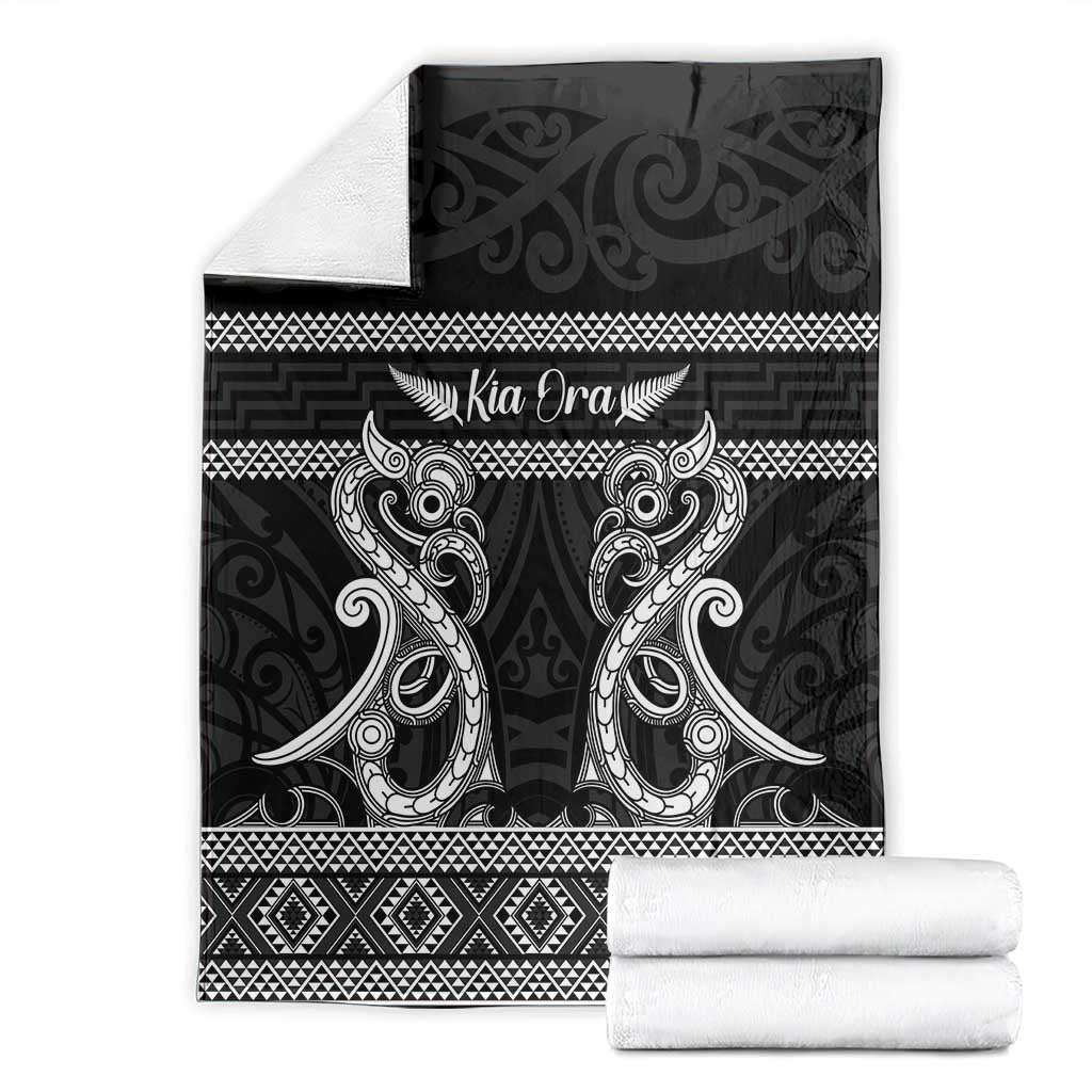 Kia Ora New Zealand Blanket Maori Language Week Pango Taniko Motif - Aussie Hoodie