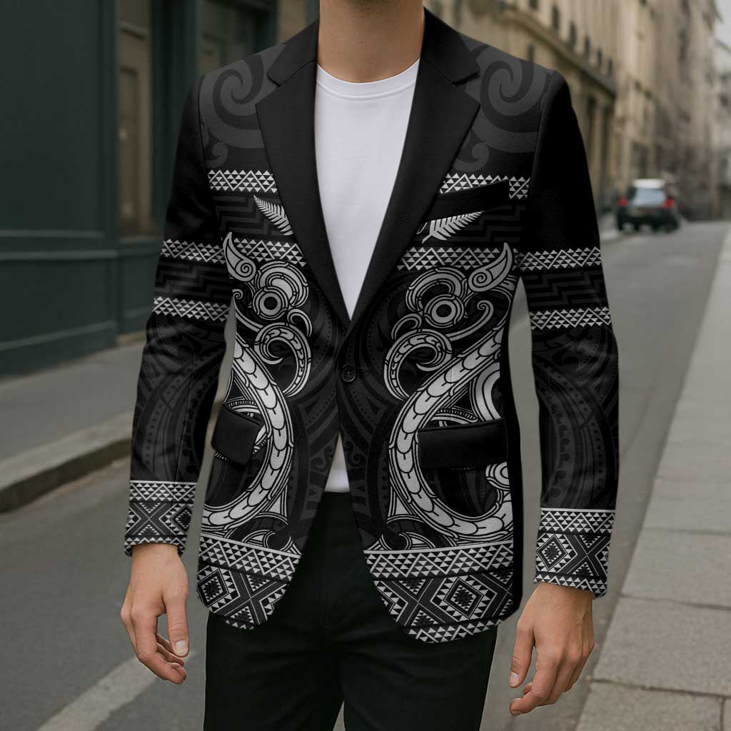 Kia Ora New Zealand Blazer Maori Language Week Pango Taniko Motif - Aussie Hoodie