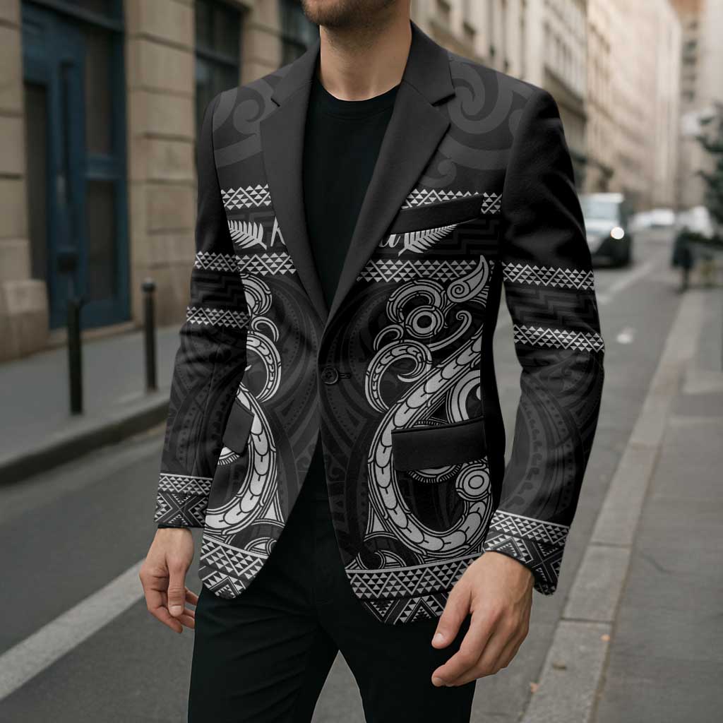 Kia Ora New Zealand Blazer Maori Language Week Pango Taniko Motif - Aussie Hoodie