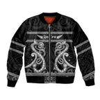 Kia Ora New Zealand Bomber Jacket Maori Language Week Pango Taniko Motif - Aussie Hoodie