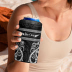 Kia Ora New Zealand 4 in 1 Can Cooler Tumbler Maori Language Week Pango Taniko Motif - Aussie Hoodie