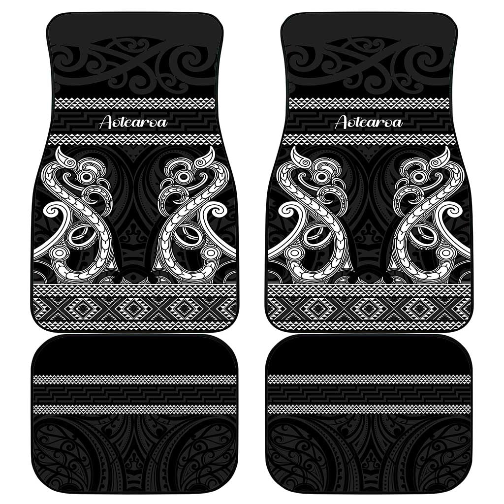 Kia Ora New Zealand Car Mats Maori Language Week Pango Taniko Motif - Aussie Hoodie