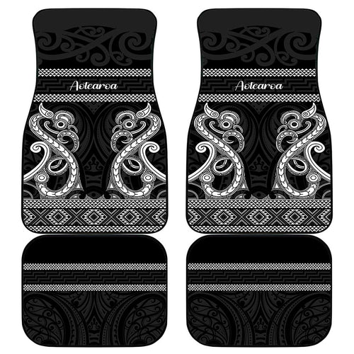 Kia Ora New Zealand Car Mats Maori Language Week Pango Taniko Motif - Aussie Hoodie