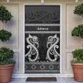 Kia Ora New Zealand Door Cover Maori Language Week Pango Taniko Motif - Aussie Hoodie