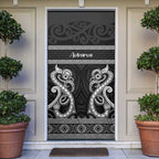Kia Ora New Zealand Door Cover Maori Language Week Pango Taniko Motif - Aussie Hoodie