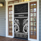 Kia Ora New Zealand Door Cover Maori Language Week Pango Taniko Motif - Aussie Hoodie