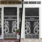 Kia Ora New Zealand Door Cover Maori Language Week Pango Taniko Motif - Aussie Hoodie