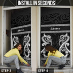 Kia Ora New Zealand Door Cover Maori Language Week Pango Taniko Motif - Aussie Hoodie