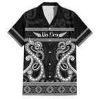 Kia Ora New Zealand Family Matching Long Sleeve Bodycon Dress and Hawaiian Shirt Maori Language Week Pango Taniko Motif - Aussie Hoodie