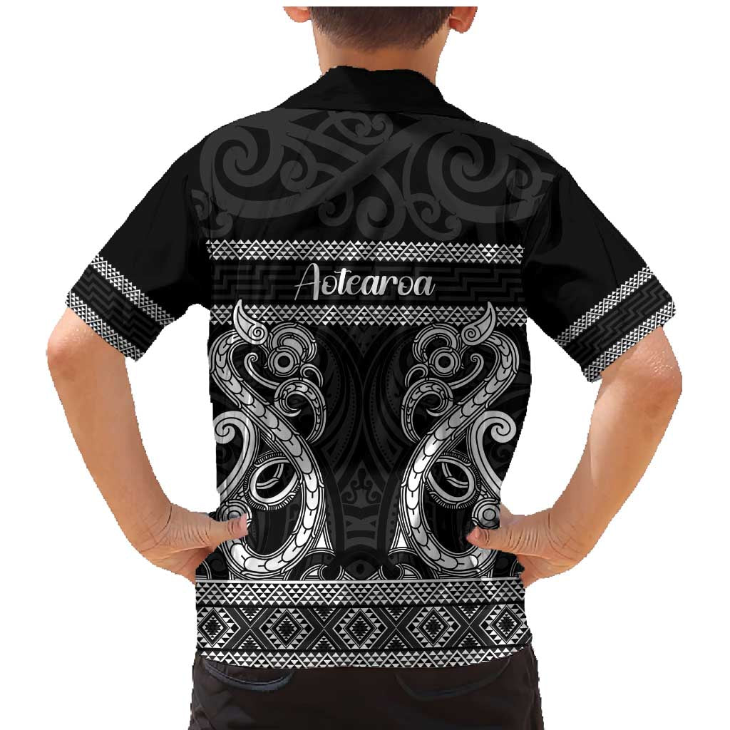 Kia Ora New Zealand Family Matching Mermaid Dress and Hawaiian Shirt Maori Language Week Pango Taniko Motif - Aussie Hoodie