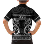 Kia Ora New Zealand Family Matching Mermaid Dress and Hawaiian Shirt Maori Language Week Pango Taniko Motif - Aussie Hoodie