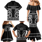 Kia Ora New Zealand Family Matching Mermaid Dress and Hawaiian Shirt Maori Language Week Pango Taniko Motif - Aussie Hoodie