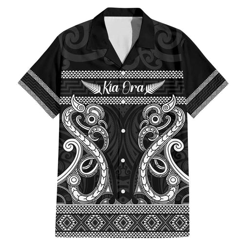 Kia Ora New Zealand Family Matching Mermaid Dress and Hawaiian Shirt Maori Language Week Pango Taniko Motif - Aussie Hoodie
