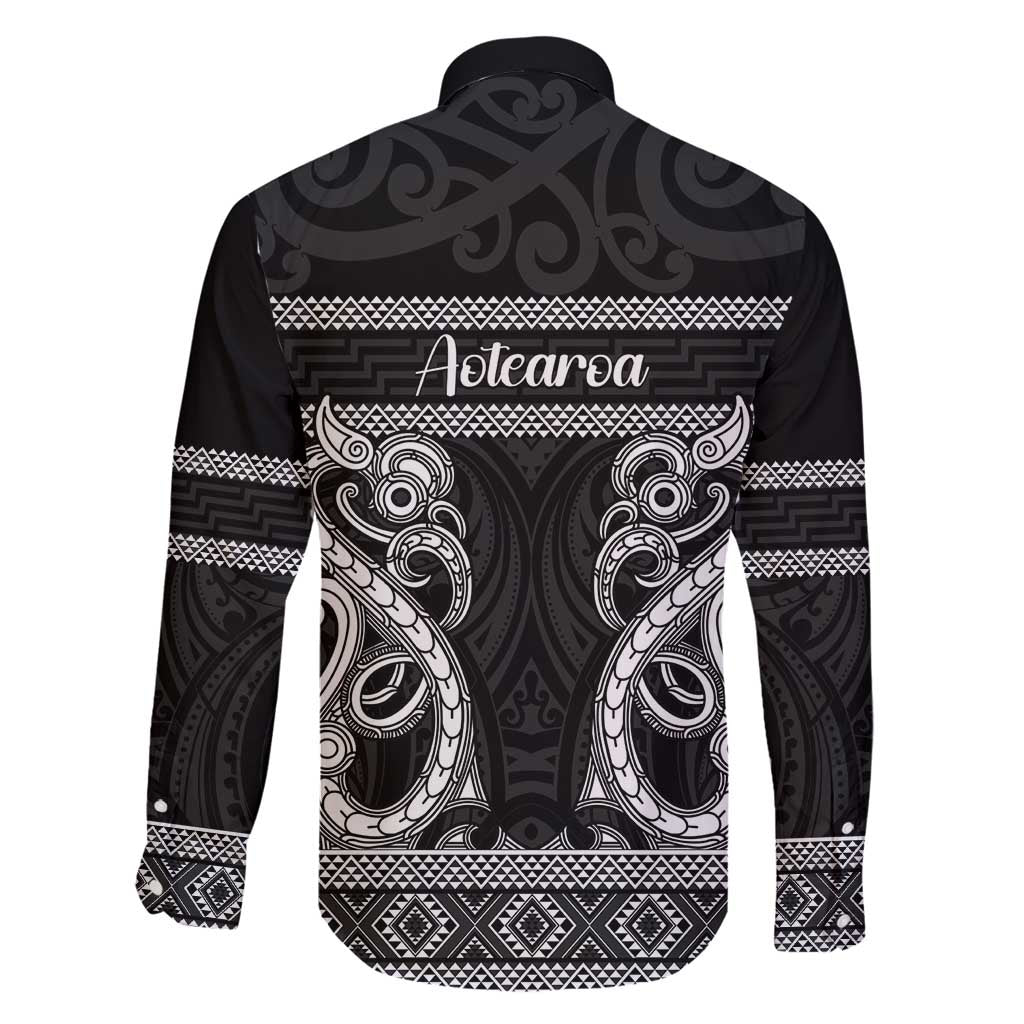 Kia Ora New Zealand Family Matching Off Shoulder Maxi Dress and Hawaiian Shirt Maori Language Week Pango Taniko Motif - Aussie Hoodie
