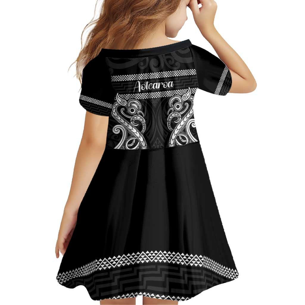 Kia Ora New Zealand Family Matching Off Shoulder Short Dress and Hawaiian Shirt Maori Language Week Pango Taniko Motif - Aussie Hoodie