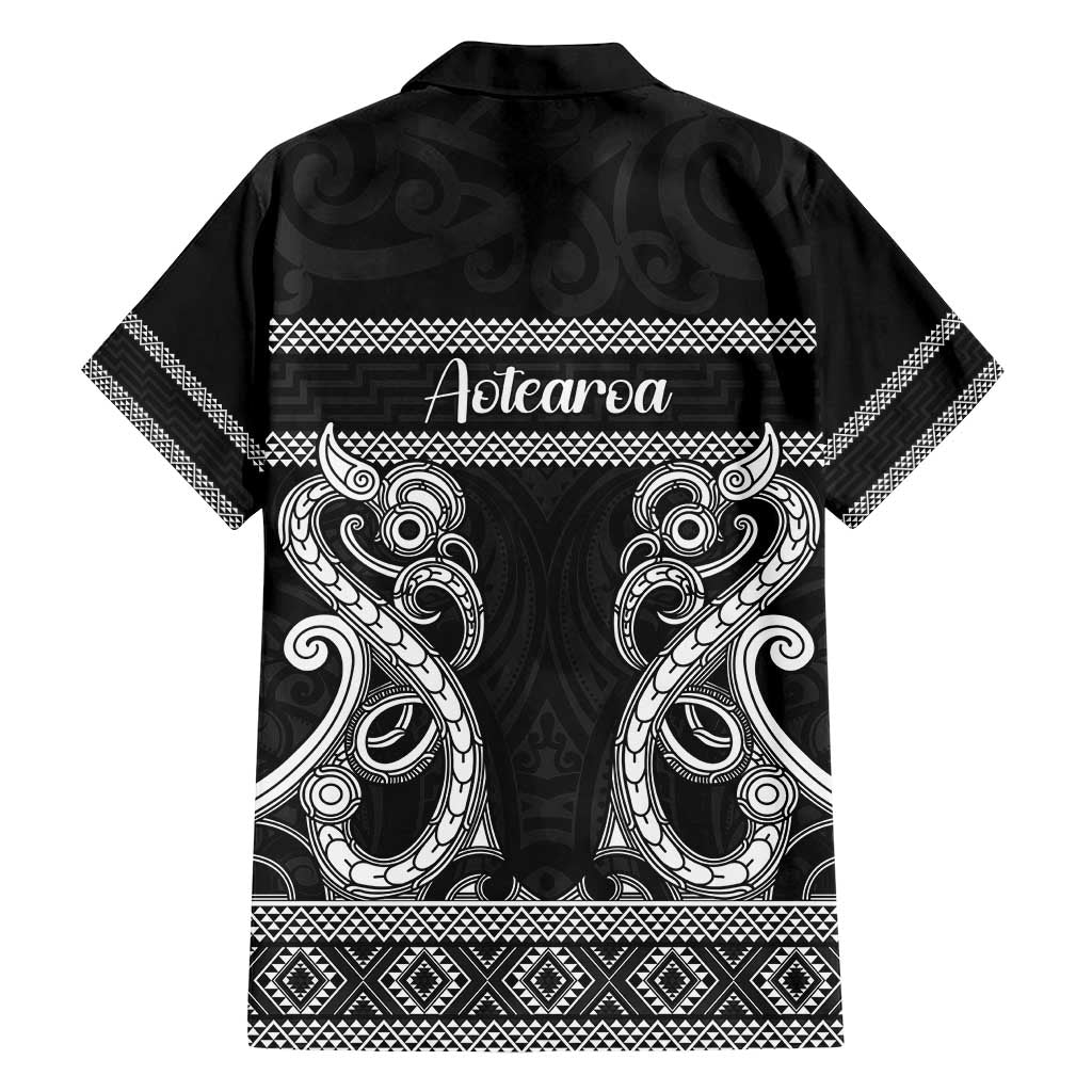 Kia Ora New Zealand Family Matching Puletasi and Hawaiian Shirt Maori Language Week Pango Taniko Motif - Aussie Hoodie