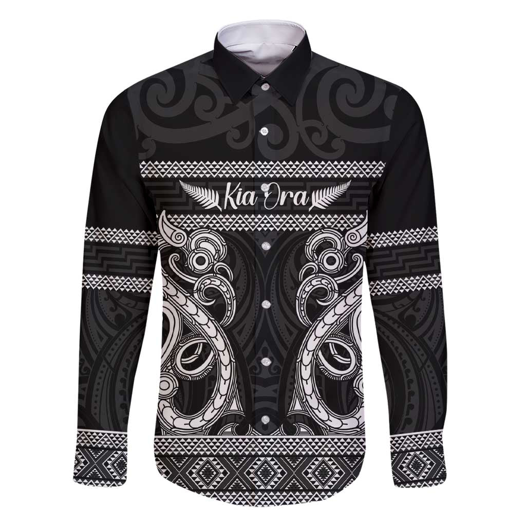 Kia Ora New Zealand Family Matching Short Sleeve Bodycon Dress and Hawaiian Shirt Maori Language Week Pango Taniko Motif - Aussie Hoodie