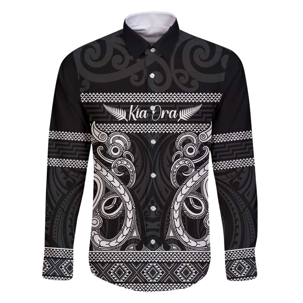 Kia Ora New Zealand Family Matching Summer Maxi Dress and Hawaiian Shirt Maori Language Week Pango Taniko Motif - Aussie Hoodie