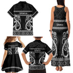 Kia Ora New Zealand Family Matching Tank Maxi Dress and Hawaiian Shirt Maori Language Week Pango Taniko Motif - Aussie Hoodie