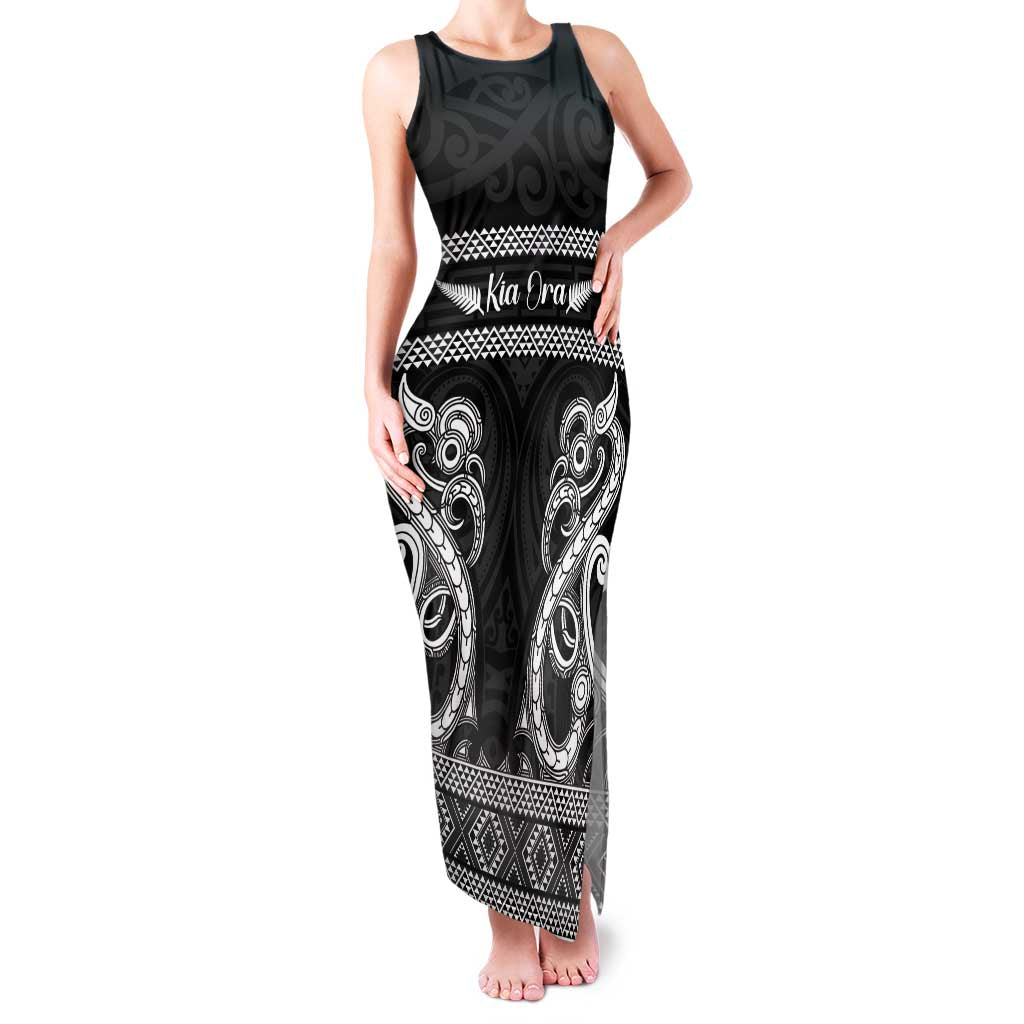 Kia Ora New Zealand Family Matching Tank Maxi Dress and Hawaiian Shirt Maori Language Week Pango Taniko Motif - Aussie Hoodie