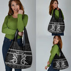 Kia Ora New Zealand Grocery Bag Maori Language Week Pango Taniko Motif - Aussie Hoodie