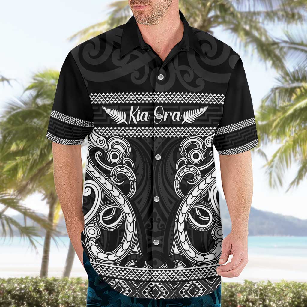 Kia Ora New Zealand Hawaiian Shirt Maori Language Week Pango Taniko Motif - Aussie Hoodie