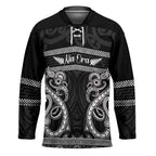 Kia Ora New Zealand Hockey Jersey Maori Language Week Pango Taniko Motif - Aussie Hoodie