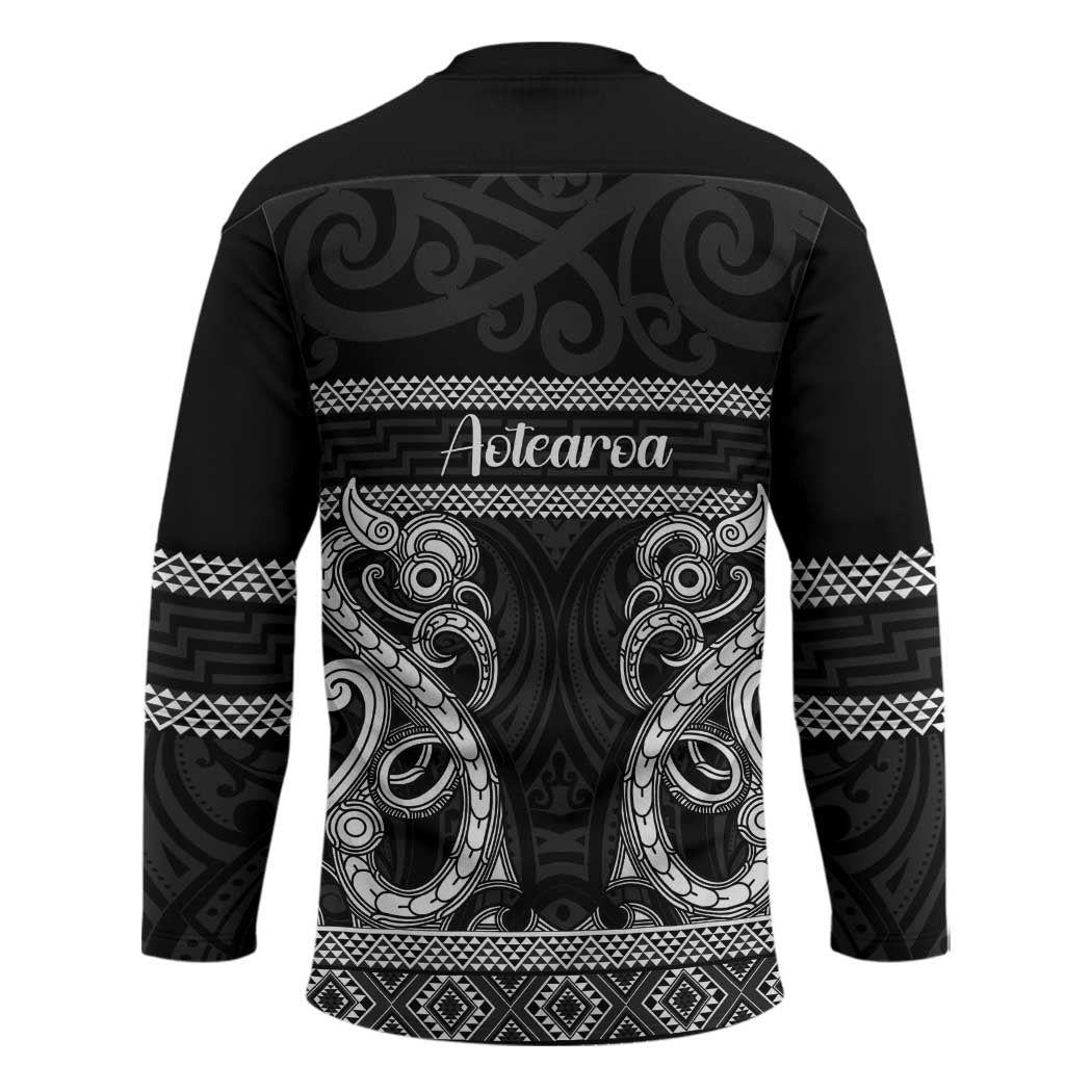 Kia Ora New Zealand Hockey Jersey Maori Language Week Pango Taniko Motif - Aussie Hoodie