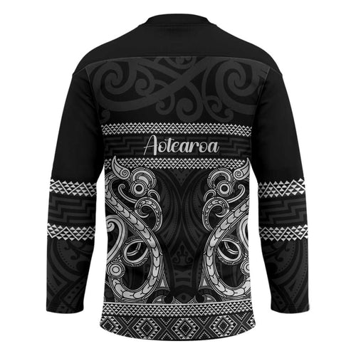Kia Ora New Zealand Hockey Jersey Maori Language Week Pango Taniko Motif - Aussie Hoodie