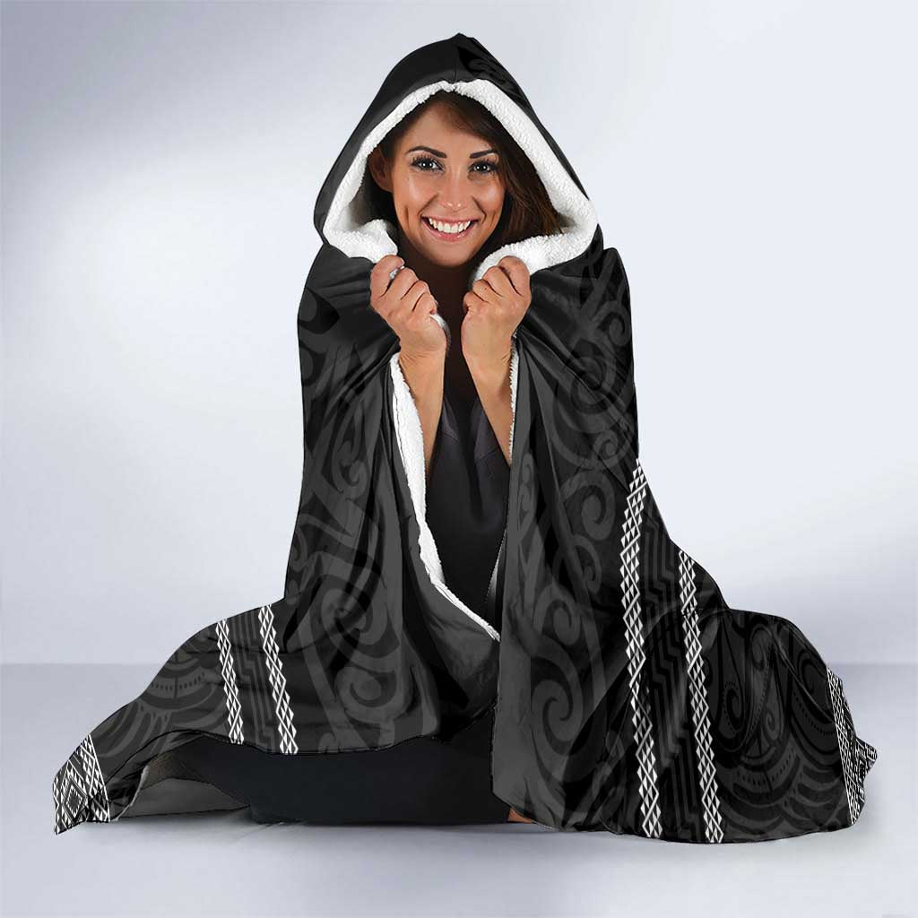Kia Ora New Zealand Hooded Blanket Maori Language Week Pango Taniko Motif - Aussie Hoodie
