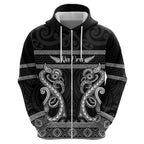 Kia Ora New Zealand Hoodie Maori Language Week Pango Taniko Motif - Aussie Hoodie