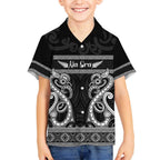 Kia Ora New Zealand Kid Hawaiian Shirt Maori Language Week Pango Taniko Motif - Aussie Hoodie