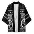 Kia Ora New Zealand Kimono Maori Language Week Pango Taniko Motif - Aussie Hoodie