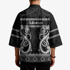 Kia Ora New Zealand Kimono Maori Language Week Pango Taniko Motif - Aussie Hoodie