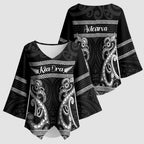 Kia Ora New Zealand Kimono Sleeve Blouse Maori Language Week Pango Taniko Motif - Aussie Hoodie