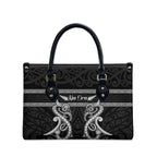 Kia Ora New Zealand Leather Bag Maori Language Week Pango Taniko Motif - Aussie Hoodie