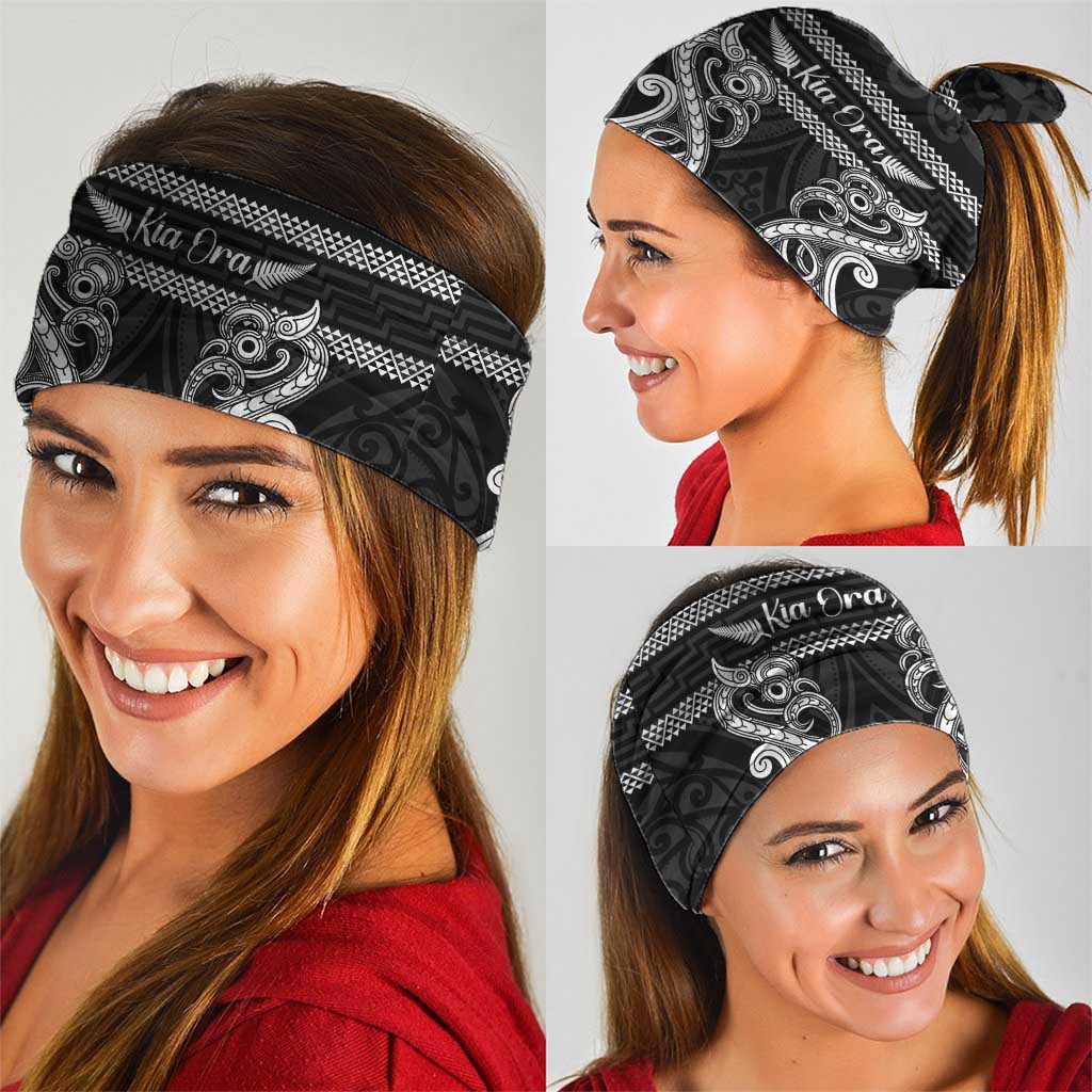 Kia Ora New Zealand Neck Gaiter Maori Language Week Pango Taniko Motif - Aussie Hoodie