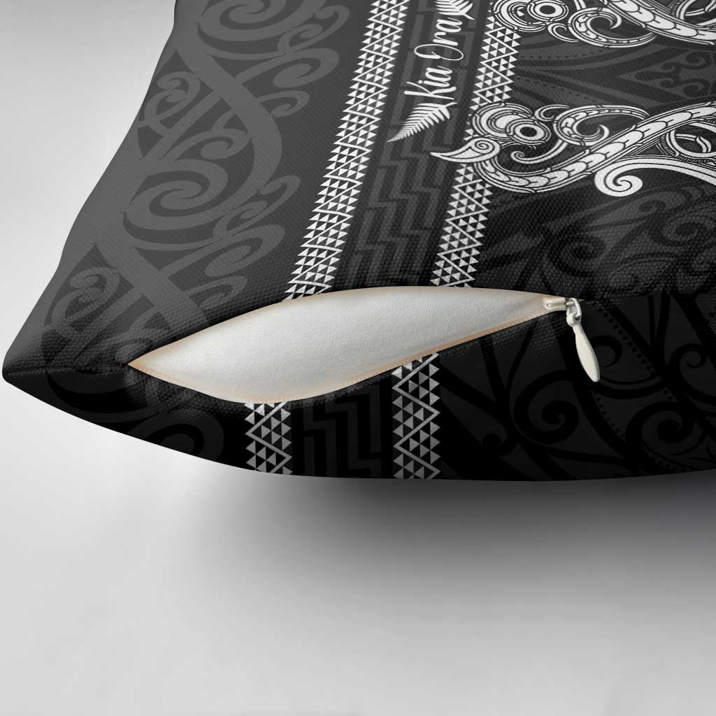 Kia Ora New Zealand Pillow Cover Maori Language Week Pango Taniko Motif - Aussie Hoodie
