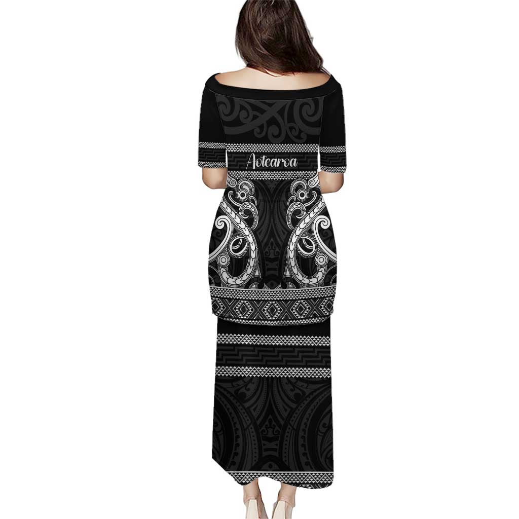 Kia Ora New Zealand Puletasi Maori Language Week Pango Taniko Motif - Aussie Hoodie