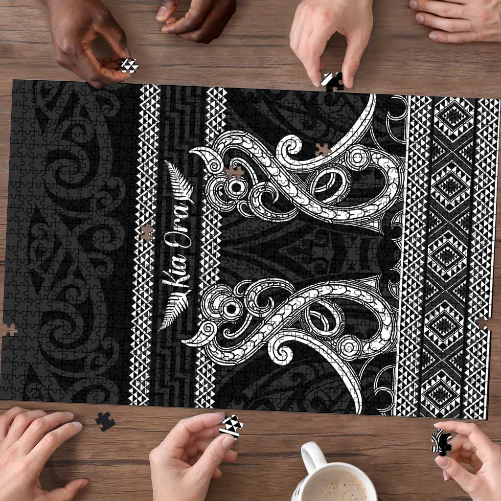 Kia Ora New Zealand Puzzle Maori Language Week Pango Taniko Motif - Aussie Hoodie