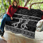 Kia Ora New Zealand Quilt Maori Language Week Pango Taniko Motif - Aussie Hoodie