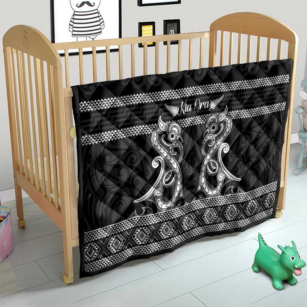 Kia Ora New Zealand Quilt Maori Language Week Pango Taniko Motif - Aussie Hoodie