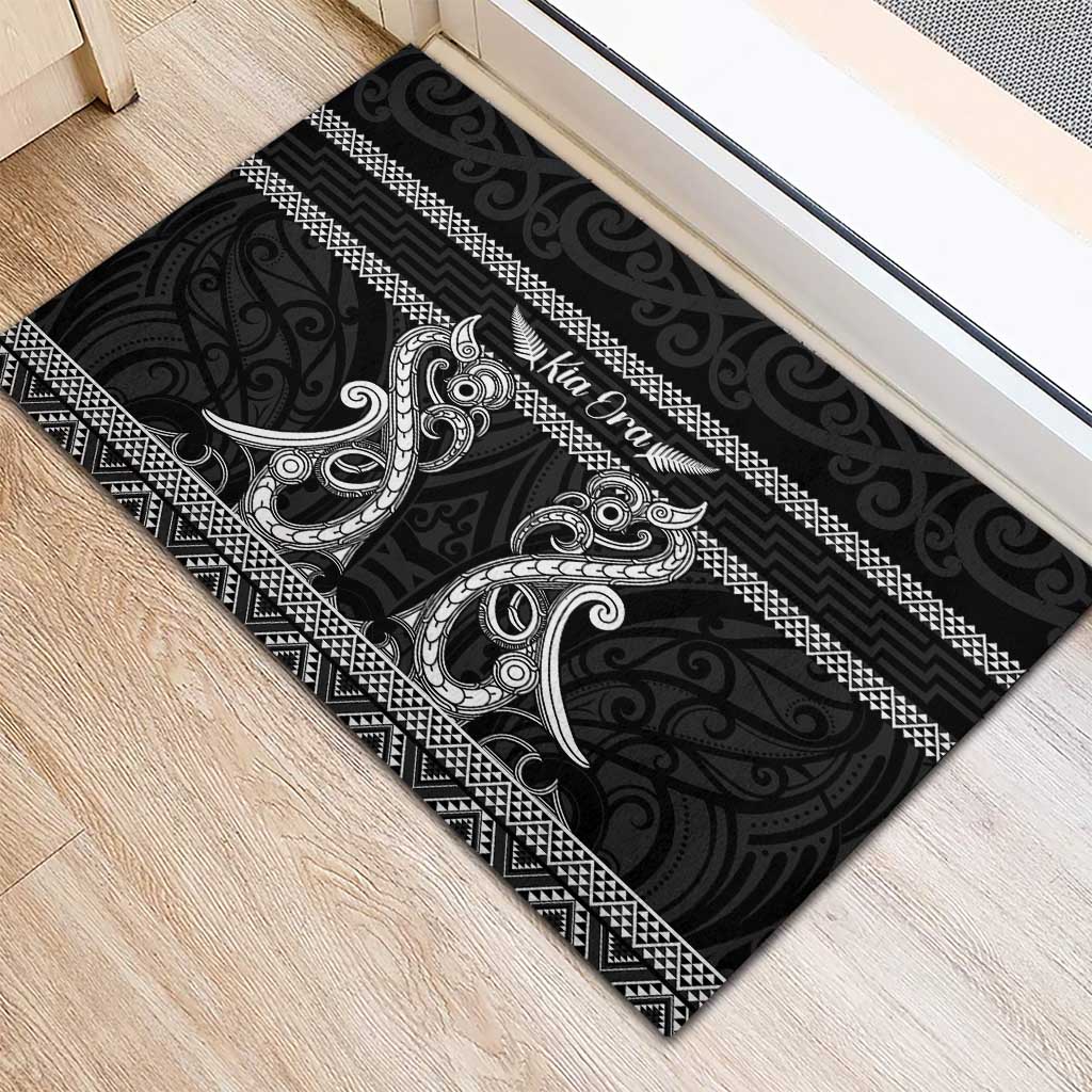 Kia Ora New Zealand Rubber Doormat Maori Language Week Pango Taniko Motif - Aussie Hoodie