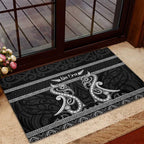 Kia Ora New Zealand Rubber Doormat Maori Language Week Pango Taniko Motif - Aussie Hoodie