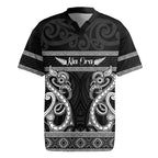 Kia Ora New Zealand Rugby Jersey Maori Language Week Pango Taniko Motif - Aussie Hoodie