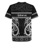 Kia Ora New Zealand Rugby Jersey Maori Language Week Pango Taniko Motif - Aussie Hoodie